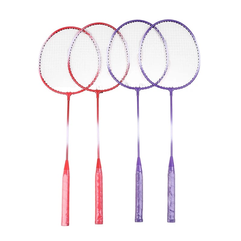 Planet Gates Professional Badminton Rackets Shuttlecocks and Carrying Bag Set Double Badminton Racquet Set Indoor Outdoor Speed Sports