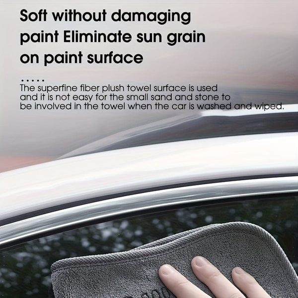 Planet Gates Professional-Grade Car Wash Towel Microfiber Double-Sided Car Wash With Towel Towel Car Cloth Absorbing Water Without Hair Loss Thickened Towel