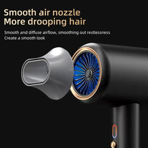 Planet Gates Professional Hair Dryer Hot Cold Wind Air Brush Hairdryer Negative Lonic Blow Dryer  Strong PowerDryer Salon Tool 2400W 3th Gear