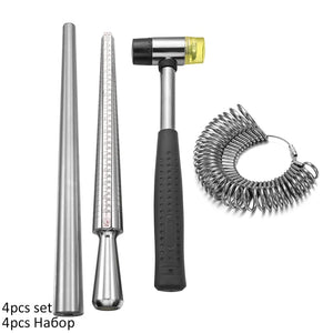 Planet Gates Professional Ring Enlarger Stick Mandrel Handle Hammers Ring Sizer Finger Measuring Stick For DIY Jewelry Making Measuring Tools