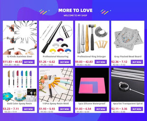 Planet Gates Professional Ring Enlarger Stick Mandrel Handle Hammers Ring Sizer Finger Measuring Stick For DIY Jewelry Making Measuring Tools