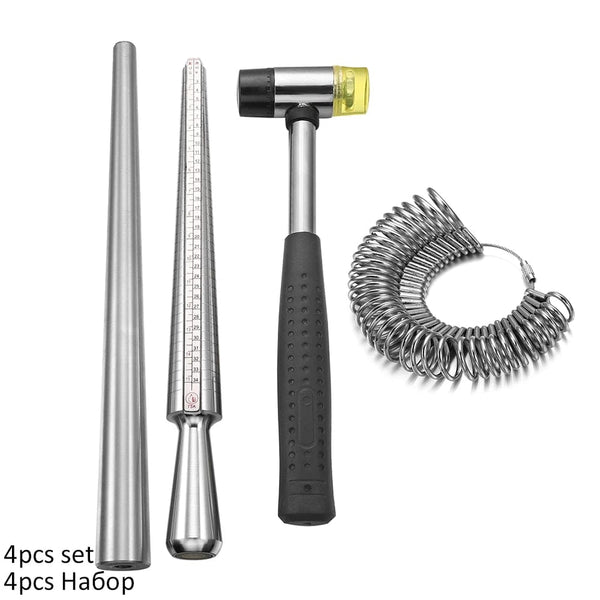 Planet Gates Professional Ring Enlarger Stick Mandrel Handle Hammers Ring Sizer Finger Measuring Stick For DIY Jewelry Making Measuring Tools