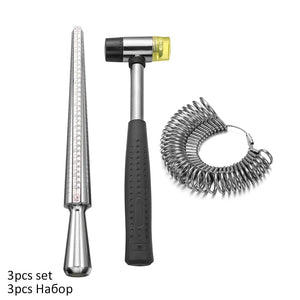 Planet Gates Professional Ring Enlarger Stick Mandrel Handle Hammers Ring Sizer Finger Measuring Stick For DIY Jewelry Making Measuring Tools