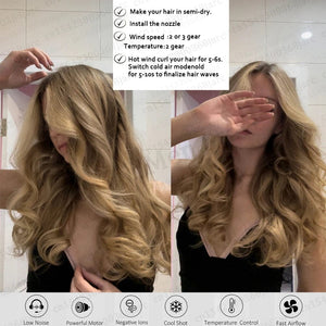 Planet Gates Professional Super Hair Dryer Negative Ion Quick Dry Leafless Hair dryers Salon Home Appliances Constant Temperature Hair Care