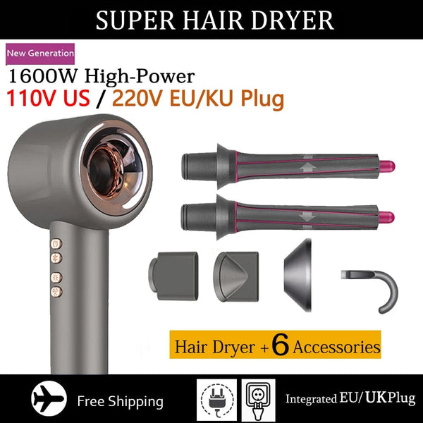Planet Gates Professional Super Hair Dryer Personal Hair Care Styling Negative ion Salon Tool Constant Anion Electric Leafless Hair Dryers