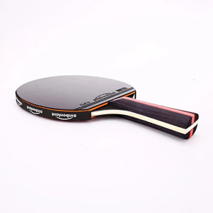 Planet Gates Professional Tennis Table Racket Short Long Handle Carbon Blade Rubber With Double Face Pimples In Ping Pong Rackets With Case