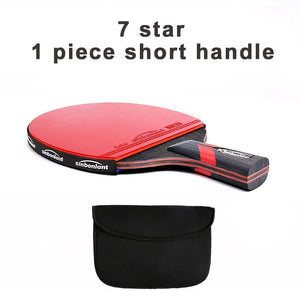 Planet Gates Professional Tennis Table Racket Short Long Handle Carbon Blade Rubber With Double Face Pimples In Ping Pong Rackets With Case