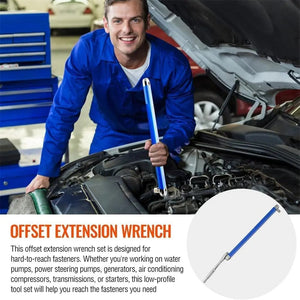 Planet Gates Professional Zero Offset Extension Wrench 2024 Tight Space Extension Tool 1/2 in. 1/4 in. 3/8 in. Auto Repair Tool Home Tool Set