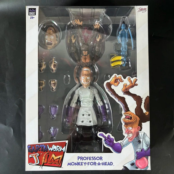 Planet Gates Professor Monkey In Stock PDNA 1/12 Earthworm Jim Psy Crow bob the killer Action Figure Collectible Toy Gift