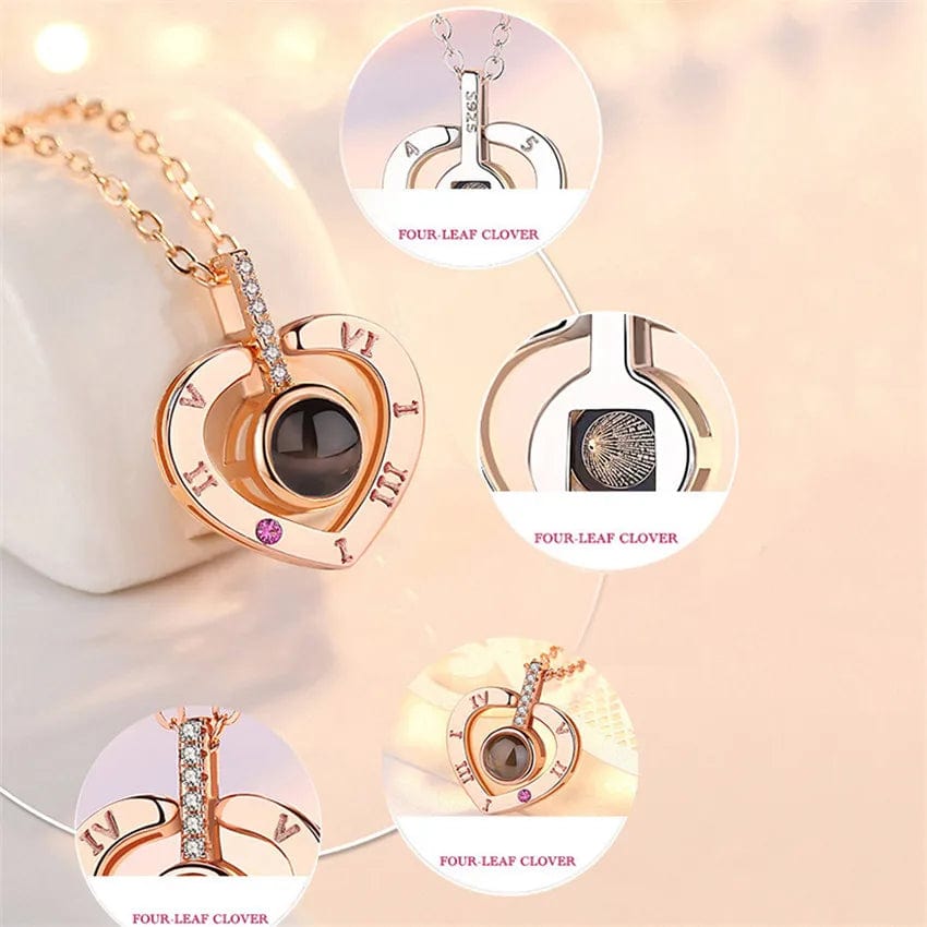 Planet Gates Projection Necklace 100 Languages I Love You Pendant Necklaces For Lover Girlfriend 2022 Creative Couple Romantic Jewelry Gifts