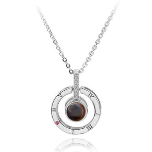 Planet Gates Projection Necklace 100 Languages I Love You Pendant Necklaces For Lover Girlfriend 2022 Creative Couple Romantic Jewelry Gifts