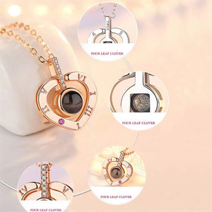 Planet Gates Projection Necklace 100 Languages I Love You Pendant Necklaces For Lover Girlfriend 2022 Creative Couple Romantic Jewelry Gifts