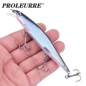 Planet Gates Proleurre Fishing Lures 11cm 13.8g Sinking Minnow Wobblers Plastic Artificial Baits With Hook for Bass Pike Carp Swimbait Tackle