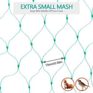 Planet Gates Protect Your Garden and Fruit Trees with 1 Pack of Durable Bird Netting - Keep Out Birds, Deer, Squirrels and Other Animals!