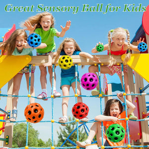 Planet Gates PU Foam Solid Porous Bouncing Space Ball Super High Pop Bouncing Ball to Improve Hand-Eye Coordination Children Toy Jumping Ball