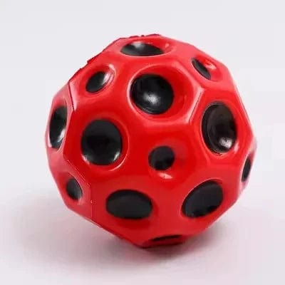 Planet Gates PU Foam Solid Porous Bouncing Space Ball Super High Pop Bouncing Ball to Improve Hand-Eye Coordination Children Toy Jumping Ball
