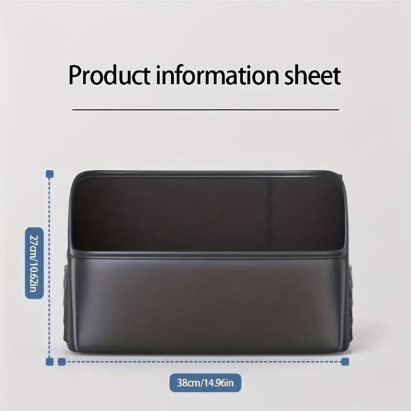 Planet Gates PU Leather Car Central Control Storage Hanging Bag, Multifunctional Storage Bag Between Car Seats, Universal