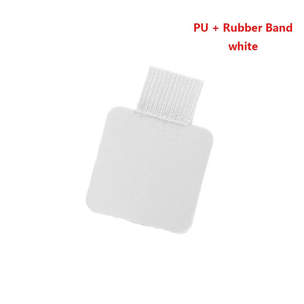 Planet Gates PU-white 1Pc Metal Leather Pen Holder Brass Stainless Steel Pencil Clip Vintage Dairy Notebook Pen Holder Spiral Loose Leaf Memo Clip