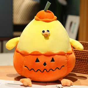 Planet Gates pumpkin chick aw / 45cm-60cm Cute Cartoon Holiday Plush Toy Pumpkin Bear Rabbit Pig Chick Doll Pillow Accompanies Decompression Toy Birthday Halloween Gift