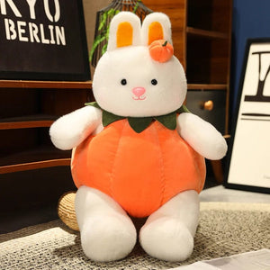 Planet Gates pumpkin rabbit mdm / about 25cm Cute Cartoon Holiday Plush Toy Pumpkin Bear Rabbit Pig Chick Doll Pillow Accompanies Decompression Toy Birthday Halloween Gift