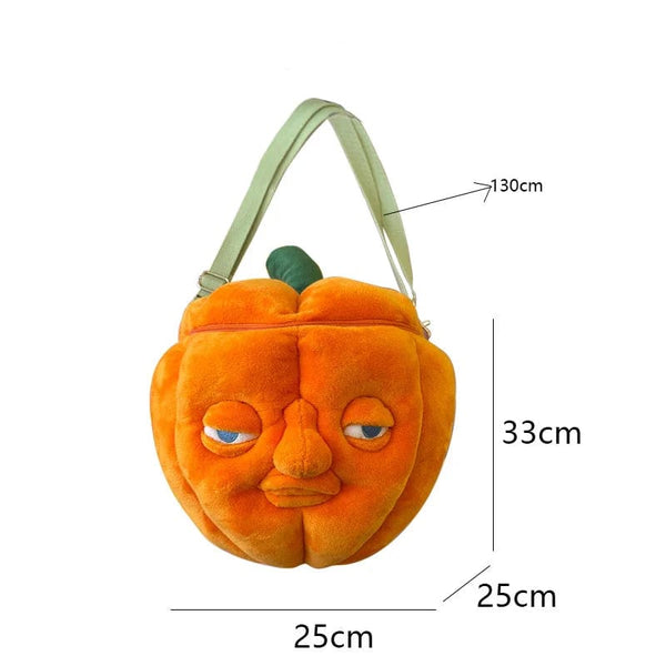 Planet Gates PumpkinBag-33cm MyRytanda Happy Halloween Plush Toys Slippers Kawaii Ghost Pillow Pumpkin Shoulder Bags Horror Skull Fluffy Dolls