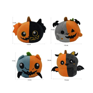 Planet Gates PumpkinDoll-4pcs MyRytanda Happy Halloween Plush Toys Slippers Kawaii Ghost Pillow Pumpkin Shoulder Bags Horror Skull Fluffy Dolls