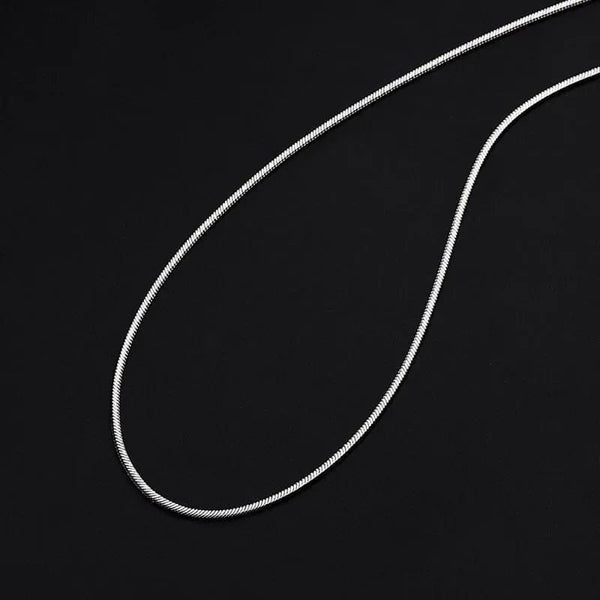 Planet Gates Punk Hip-hop 2MM Snake Link Chain 925 sterling silver Necklace for Men Women Silver Male Jewelry Gifts Cadenas Para Hombre