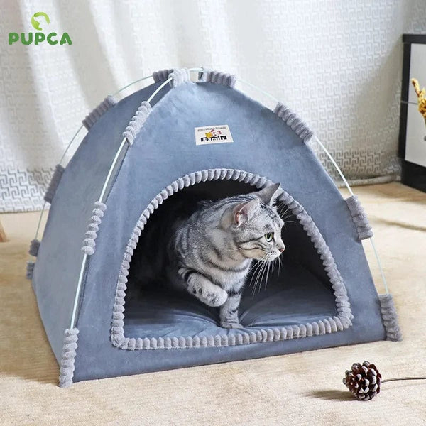 Planet Gates PUPCA Pet Cat Tent Cave Hut Cat Sleep House For Kitten Puppy Playpen Cage Basket Cat Nesk Kennel Small Dog House Bed Chihuahua