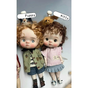 Planet Gates Puppy KittyQ QBaby BJD Doll 1/6 Cute Expression Doll Fullset Anime Blythe Gift For Girls