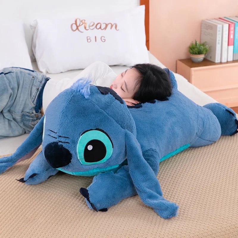 Planet Gates Puppy Stitch Doll Blue Stitch Plush Long Pillow Toys Girl Sleeping Leg Clamping Plushies Doll Children's Birthday Pillow Gift