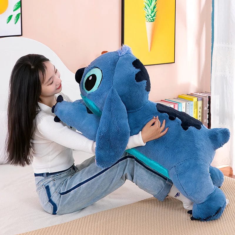 Planet Gates Puppy Stitch Doll Blue Stitch Plush Long Pillow Toys Girl Sleeping Leg Clamping Plushies Doll Children's Birthday Pillow Gift