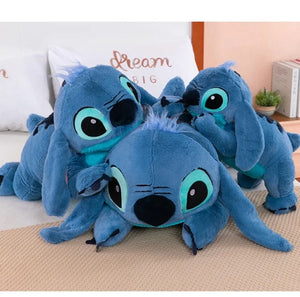 Planet Gates Puppy Stitch Doll Blue Stitch Plush Long Pillow Toys Girl Sleeping Leg Clamping Plushies Doll Children's Birthday Pillow Gift