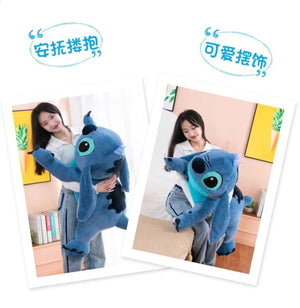Planet Gates Puppy Stitch Doll Blue Stitch Plush Long Pillow Toys Girl Sleeping Leg Clamping Plushies Doll Children's Birthday Pillow Gift