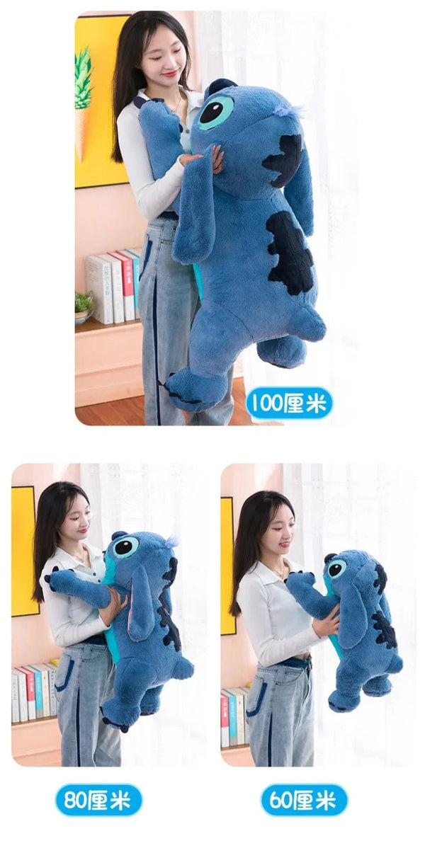 Planet Gates Puppy Stitch Doll Blue Stitch Plush Long Pillow Toys Girl Sleeping Leg Clamping Plushies Doll Children's Birthday Pillow Gift