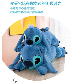 Planet Gates Puppy Stitch Doll Blue Stitch Plush Long Pillow Toys Girl Sleeping Leg Clamping Plushies Doll Children's Birthday Pillow Gift