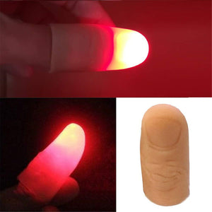 Planet Gates Pure color / CHINA 2PCS Magic Trick Fingers Thumbs with LED Battery Powered Magic Props Halloween Magic Trick Fingers Thumbs Party Toys for Child