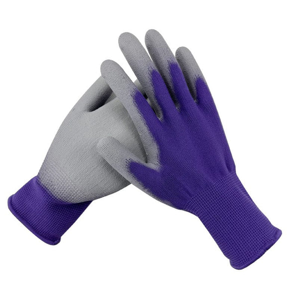 Planet Gates Purple-1 Pair 1pair/3pairs/ 6pairs Unisex Gardening Gloves Durable Waterproof Oil Resistant Non-Slip Anti-stab Handwork Protective Gloves