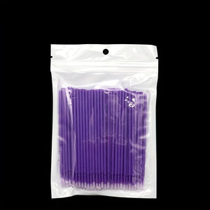 Planet Gates Purple 100 Pieces 100pcs Car Cleaning Brush Small Brush Micro Brush Tips Car Accessories Head Exhaustive Cleaning Painting