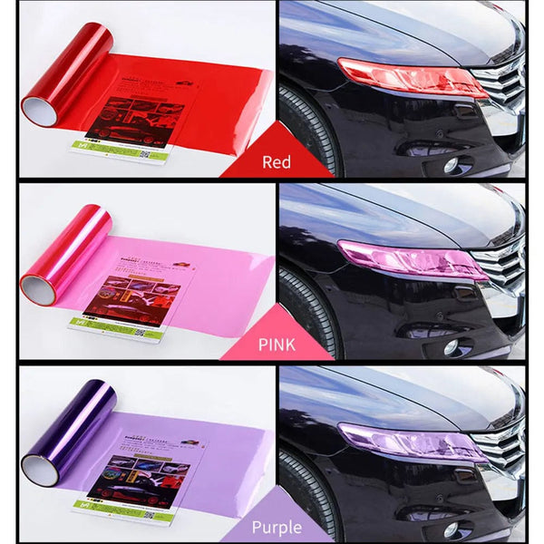 Planet Gates purple 11 color Car Light Headlight Taillight Tint Vinyl Film Sticker Sheet Fog Light Rear Lamp Matt Smoke Film 30x60cm