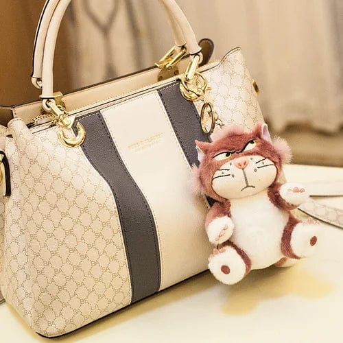 Planet Gates Purple 12cm Lovely Disney Lucifer Plush keychain Doll Kawaii Bag Pendant Plush Stuffed Toy Backpack Pendant Birthday Gift For Children