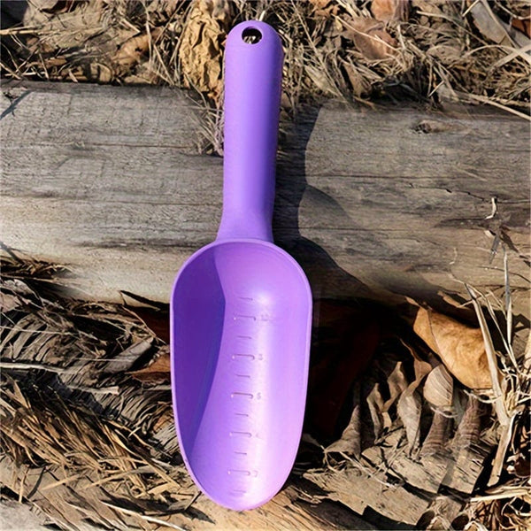 Planet Gates Purple 1pc Garden Shovel, Flower Vegetables Planting Soil Loosening Shovel, Plastic Succulent Plants Soil Shovels, Handheld Soil Scoop Scale Mark Loosening Soil, Plastic Potting Soil Scoop Garden Shovel Digging Tool, Garden Supplies