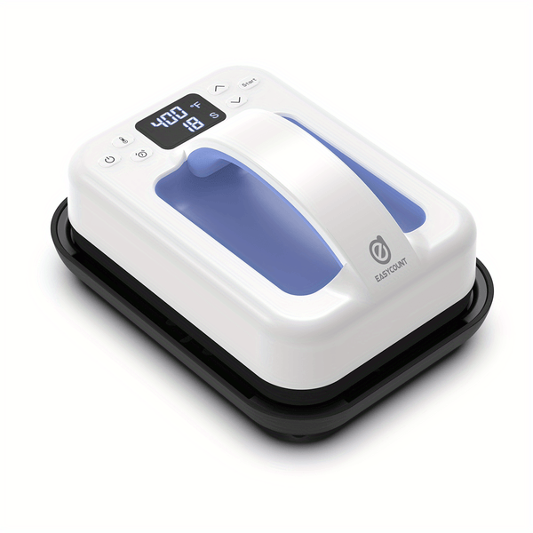 Planet Gates Purple 1pc Heat Press Machine UK Plug 220 Voltage 17.78 X 12.7 Cm Easy Press Heat Transfer Printing Machine Portable Iron Heat Press Machines For T-Shirts And HTV Vinyl Projects