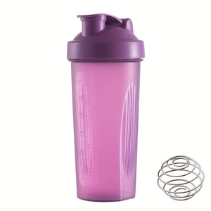 Planet Gates Purple 1pc, Large Sports Shake Cup, With Metal Stirring Ball, For Protein Powder Shake Drink Mixing, Sports Water Bottle, Suitable For Gym, School Playground Work And Others, The Best Companion For Sports People, 600ml/20oz