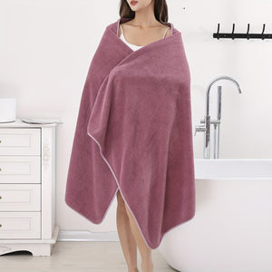 Planet Gates Purple 1pc Oversized Super Soft Bath Towel, Absorbent Quick-drying Women's Shower Towel, Cute Comfortable Household Towel, Bathroom Supplies, Home Supplies, 90*180cm
