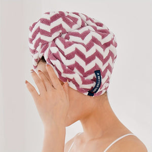 Planet Gates Purple / 1pc Quick Dry Cap 1pc Striped Fast-Absorbent Hair Towel Wrap, Comfortable Quick-Drying Hair Turban, Soft Hair Drying Towel, Premium Head Towel Wrap, Bathroom Supplies, Home Supplies