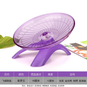 Planet Gates Purple 1pcs Pet Hamster Running Wheel Mute Flying Saucer Steel Axle Wheel Running Disc Toys Cage Exercise Small Animals Accessories