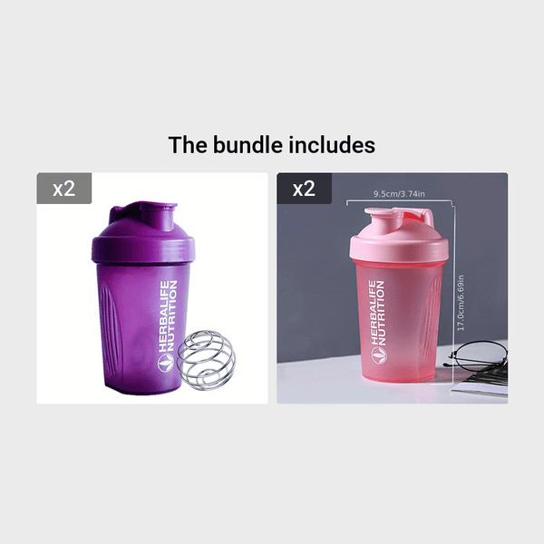 Planet Gates Purple*2+Pink*2 1pc 400ml/13.5oz Fitness Sports Water Bottle Fashion Simple Shaker Cup Protein Powder Nutrition Milkshake Mixing Cup With Scale Water Cup