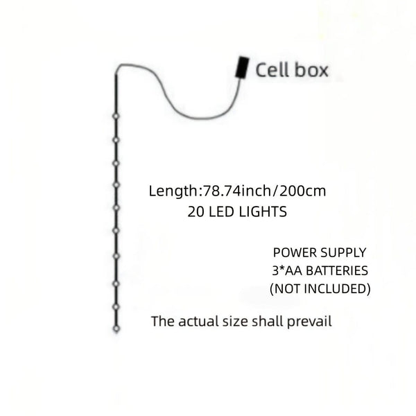 Planet Gates Purple / 2m/6.56ft 1pc, LED Purple Cherry Blossom String Lights (6.56ft ), Scene Decor, Holiday Accessory, Birthday Party Supplies, Room Decor, Christmas Gifts, Home Decor (Without Battery)