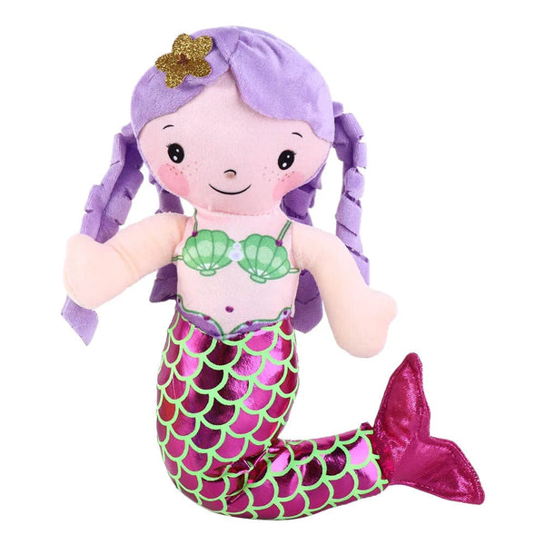 Planet Gates purple 30cm Cartoon Mermaid Plush Doll Toy Comfort Mini Cute Pillow Baby Stuffed Plush Toys for Children Girls Birthday Gifts
