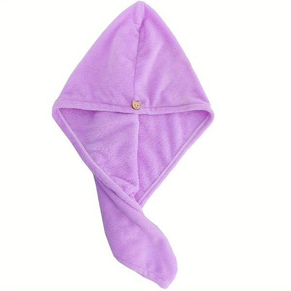 Planet Gates Purple / 40X60 1pc Fast-Absorbent Hair Towel Wrap, Quick-Drying Hair Turban With Button, Soft And Comfortable Women's Daily Head Towel Wrap, Bathroom Supplies, Home Supplies